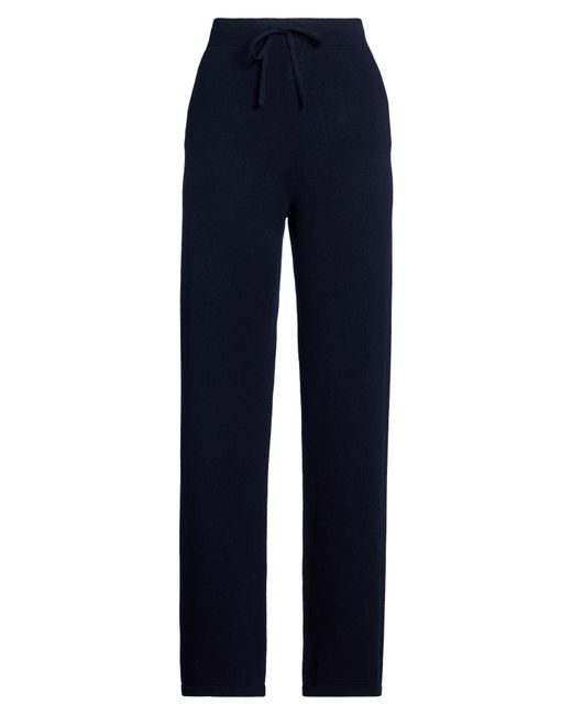 Alpha Studio Blue Midnight Pants Wool, Cashmere