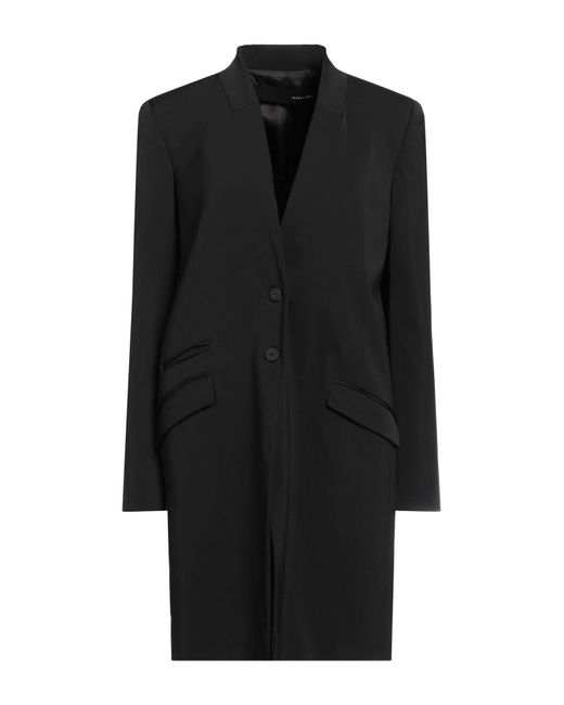 Isabel Benenato Black Overcoat