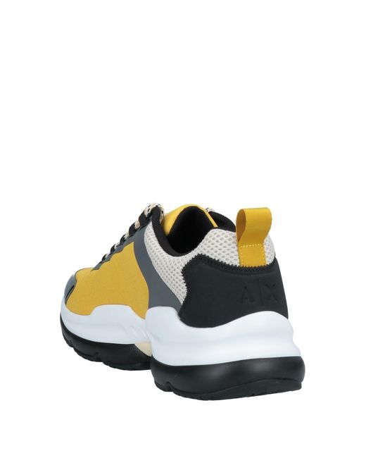 Armani Exchange Trainers in Yellow for 