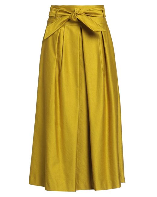 Martin Grant Yellow Midi Skirt