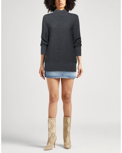 Gran Sasso Blue Turtleneck Virgin Wool