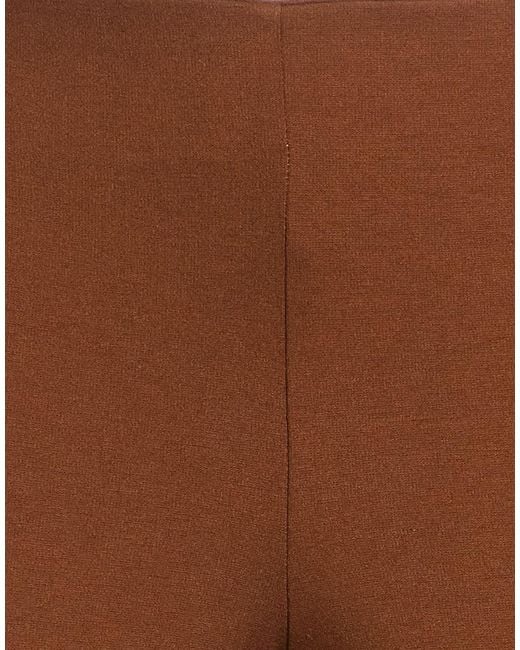 Maliparmi Brown Pants Viscose, Polyamide, Elastane