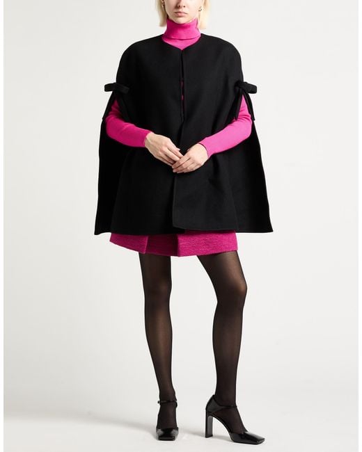 Valentino Garavani Black Cape Virgin Wool, Polyamide
