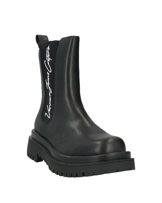 Versace Jeans Couture Black Ankle Boots