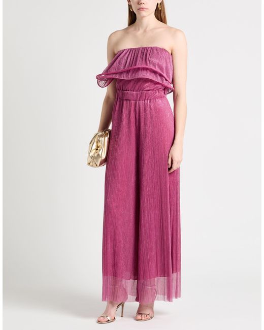 Kaos Pink Jumpsuit Polyester, Metal