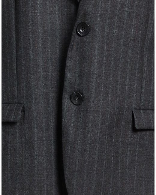 Iceberg Black Blazer Wool, Silk for men