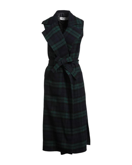 Shirtaporter Black Coat Polyester, Cotton, Virgin Wool, Viscose