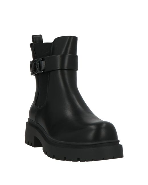 Laura Biagiotti Black Ankle Boots Synthetic Material, Elastic Fibres