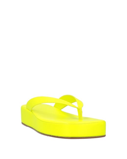 AMINA MUADDI Yellow Thong Sandal