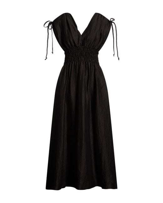Alpha Studio Black Midi Dress