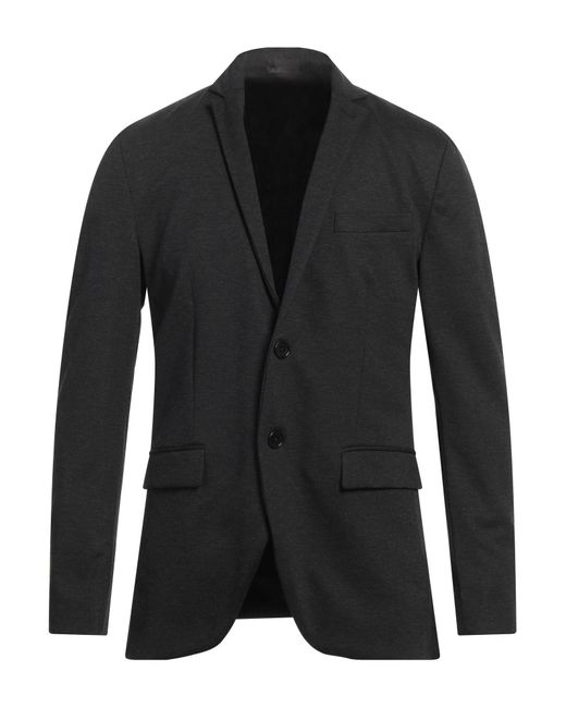 Jack & Jones Black Blazer Recycled Polyester, Nylon, Viscose, Elastane, Polyester for men