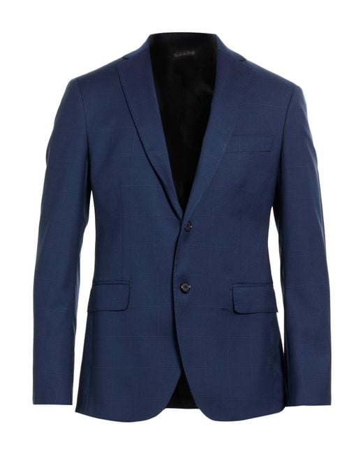 Exte Blue Blazer Wool for men