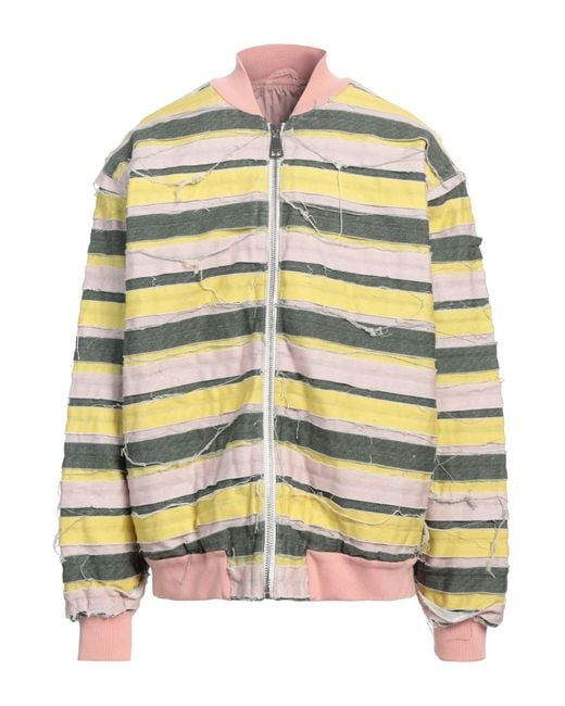 Khrisjoy Yellow Denim Outerwear Cotton, Polyester, Polyamide, Elastane for men