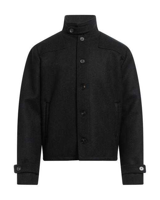 14 Bros Black Coat for men