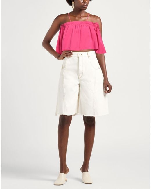 Jijil Pink Top Cotton, Polyamide, Elastane