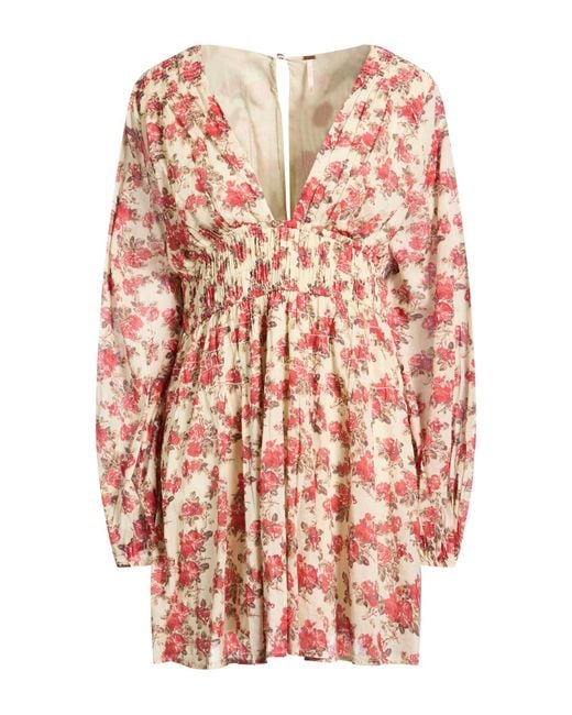 Free People Pink Mini Dress Cotton