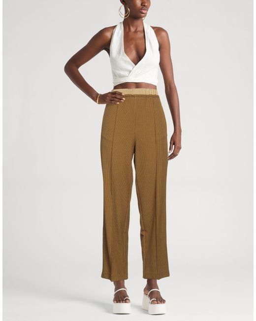 Beatrice B. Natural Pants Polyester, Viscose, Elastane