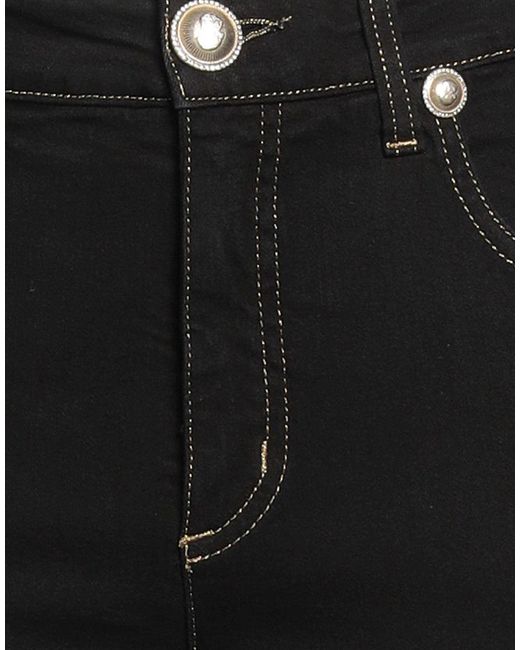 Angelo Marani Black Jeans Cotton, Polyamide, Elastane