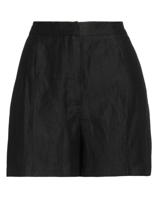 Alpha Studio Black Shorts & Bermuda Shorts