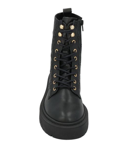 Steve Madden Black Ankle Boots Leather