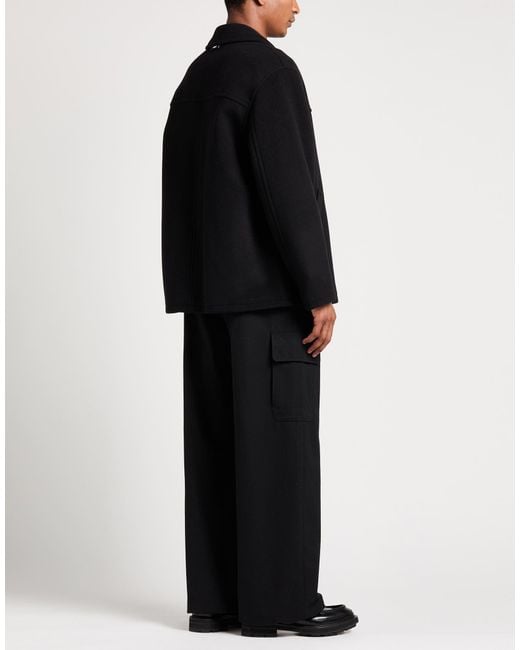 MSGM Black Coat for men