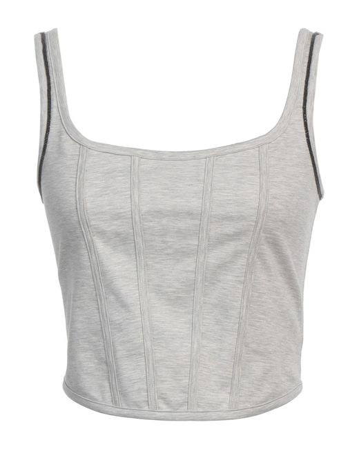Brunello Cucinelli Gray Top