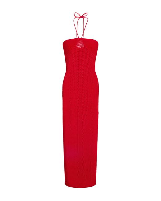 JACOB LEE Red Midi Dress