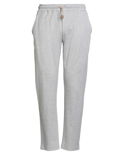 Eleventy Gray Platinum Light Pants Cotton, Cashmere, Silk for men