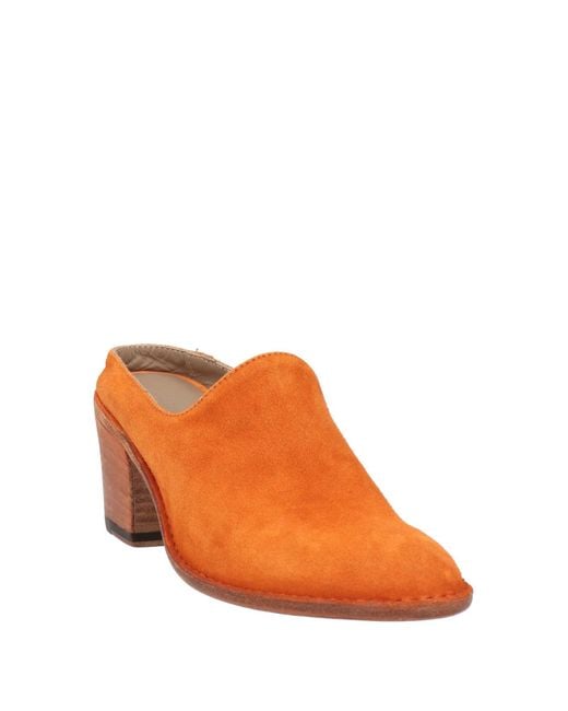 Pantanetti Orange Mules & Clogs