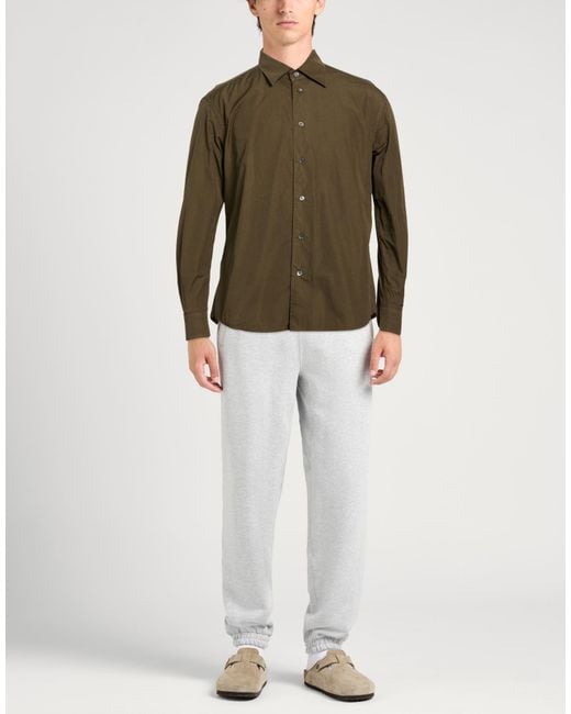 Barena Green Military Shirt Cotton for men