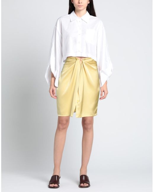 Nanushka Yellow Mini Skirt