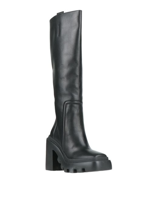 Vic Matié Black Boot Leather