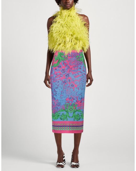 Versace Jeans Couture Pink Midi Skirt