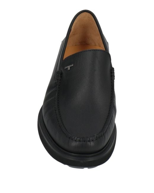 Testoni Black Loafers Leather for men