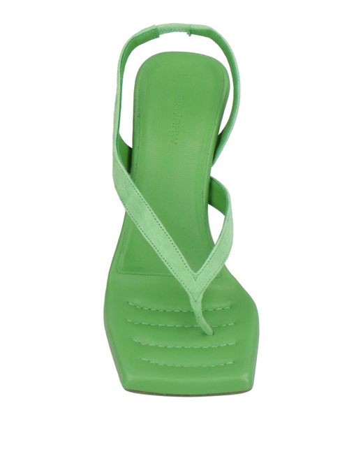 GIA RHW Green Thong Sandal