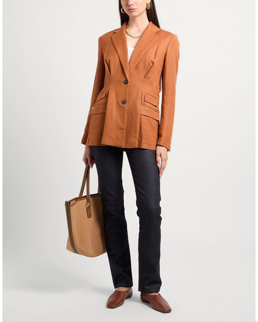 Manila Grace Brown Blazer