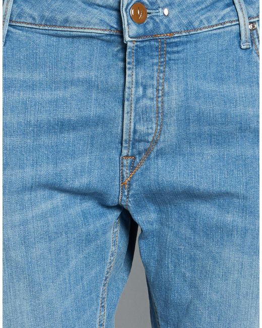 Hand Picked Blue Jeans Cotton, Elastane for men
