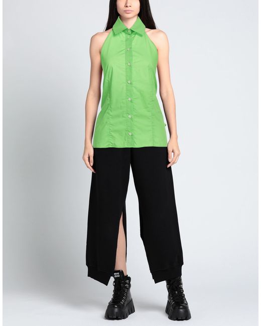 MSGM Green Shirt Cotton