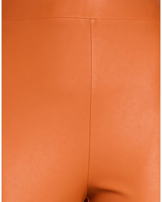 Max Mara Orange Pants Polyester, Polyurethane Resin