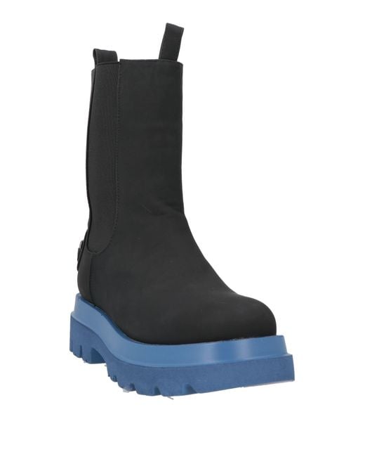 Gaelle Paris Black Ankle Boots Textile Fibers
