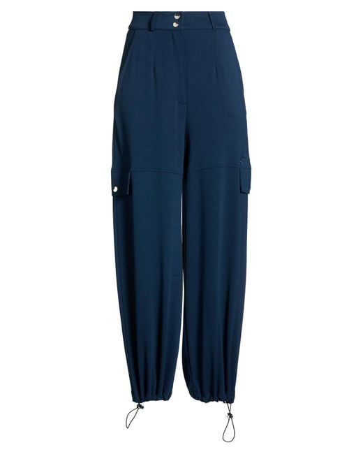 Liu Jo Blue Midnight Pants Modal, Polyester, Elastane