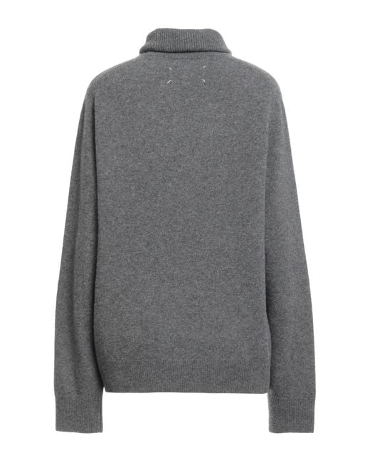 Maison Margiela Gray Turtleneck Wool