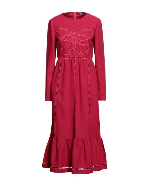 RED Valentino Red Midi Dress