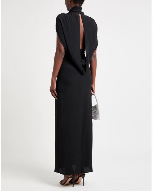 Semicouture Black Maxi-Kleid