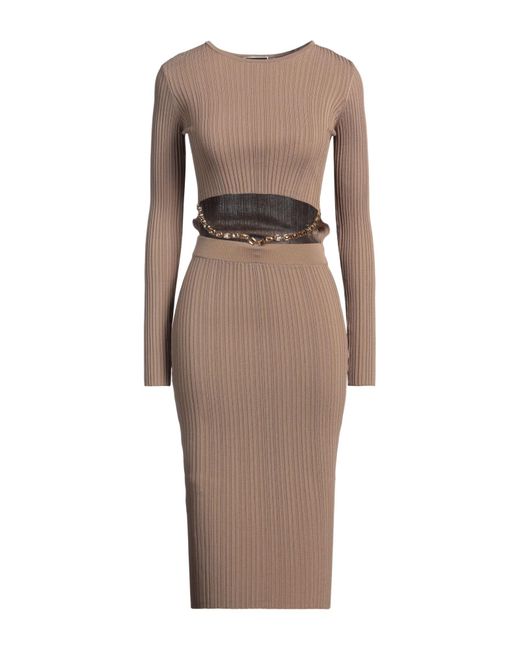 Vestito Midi di Elisabetta Franchi in Brown