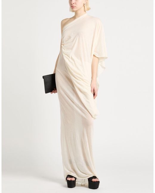 Rick Owens White Maxi Dress