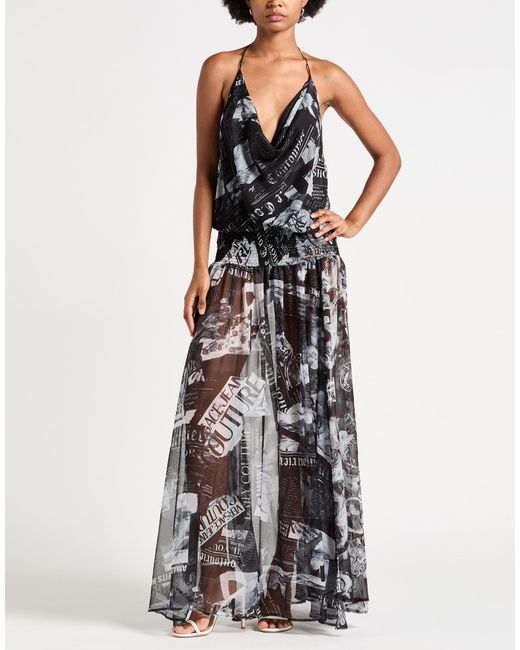 Versace Jeans Couture White Maxi Dress Polyester