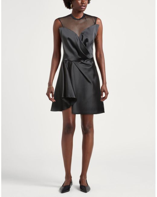 Silvian Heach Black Mini Dress Polyester