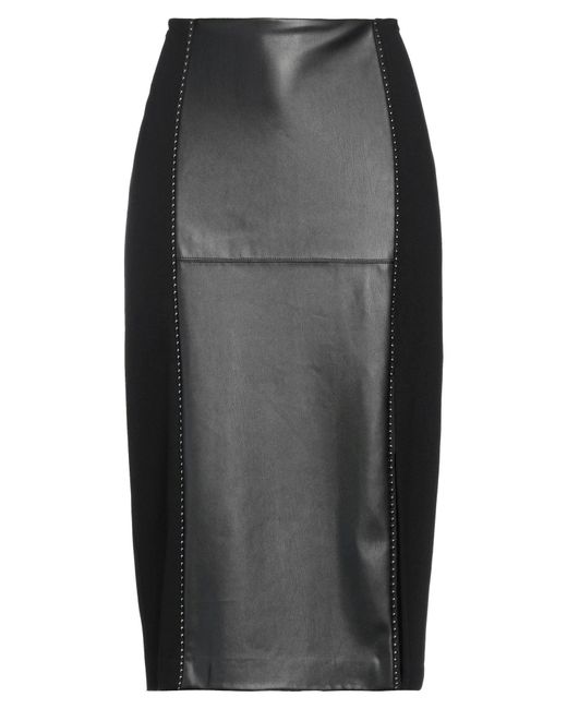 Clips Gray Midi Skirt