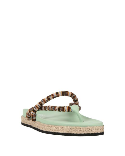 Missoni Green Thong Sandal